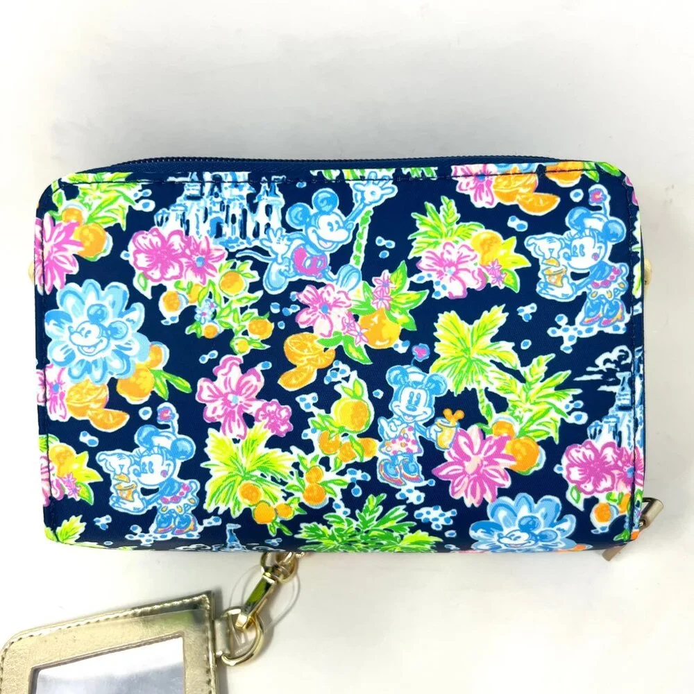 Lilly Pulitzer x Disney Marsten RETIRED Crossbody Purse Floral W/ Mirror NWT - Picture 5 of 14
